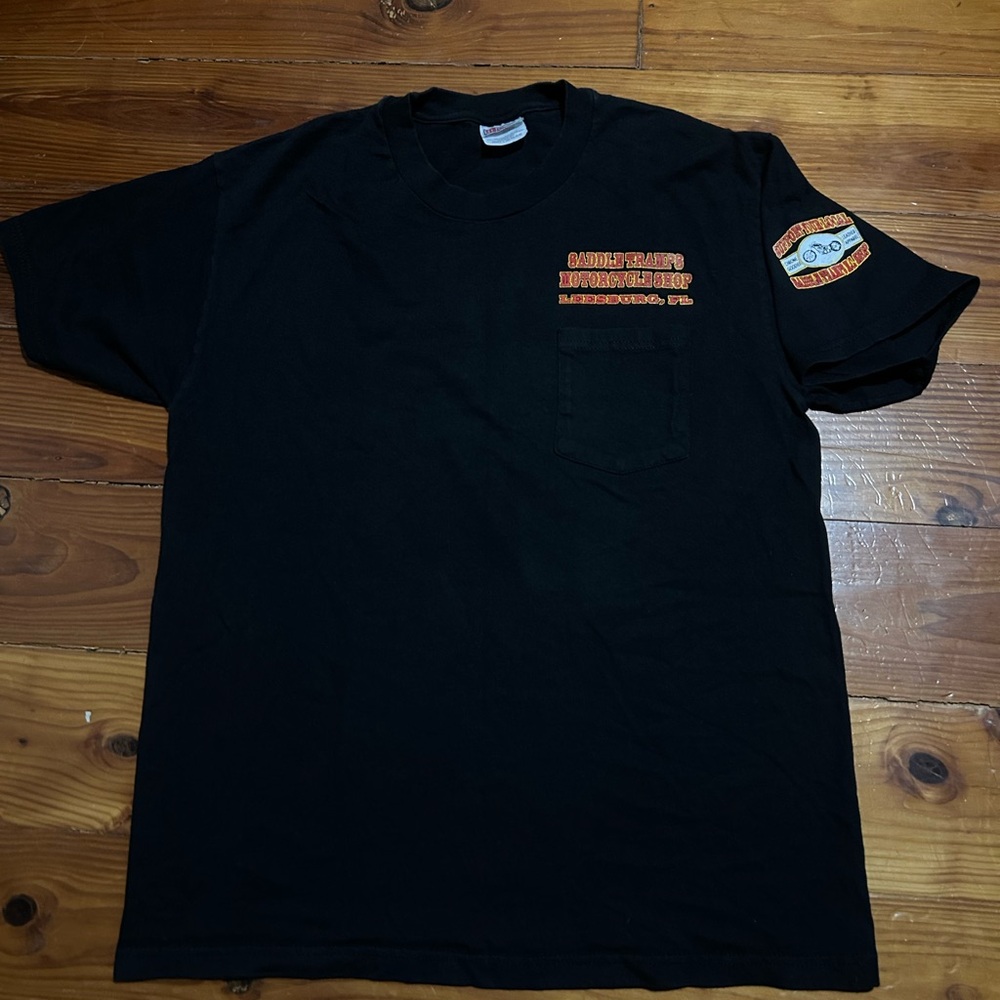 Vintage Men’s Saddle Tramps Motorcycle Shop Tee Size L
